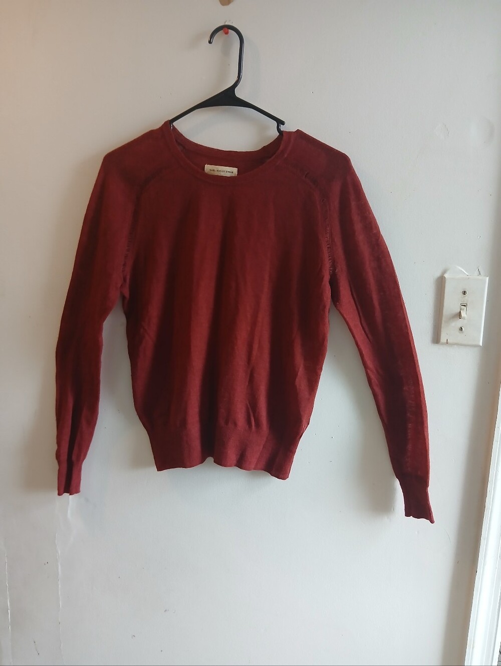 Isabel Marant Burgundy Crewneck Sweater